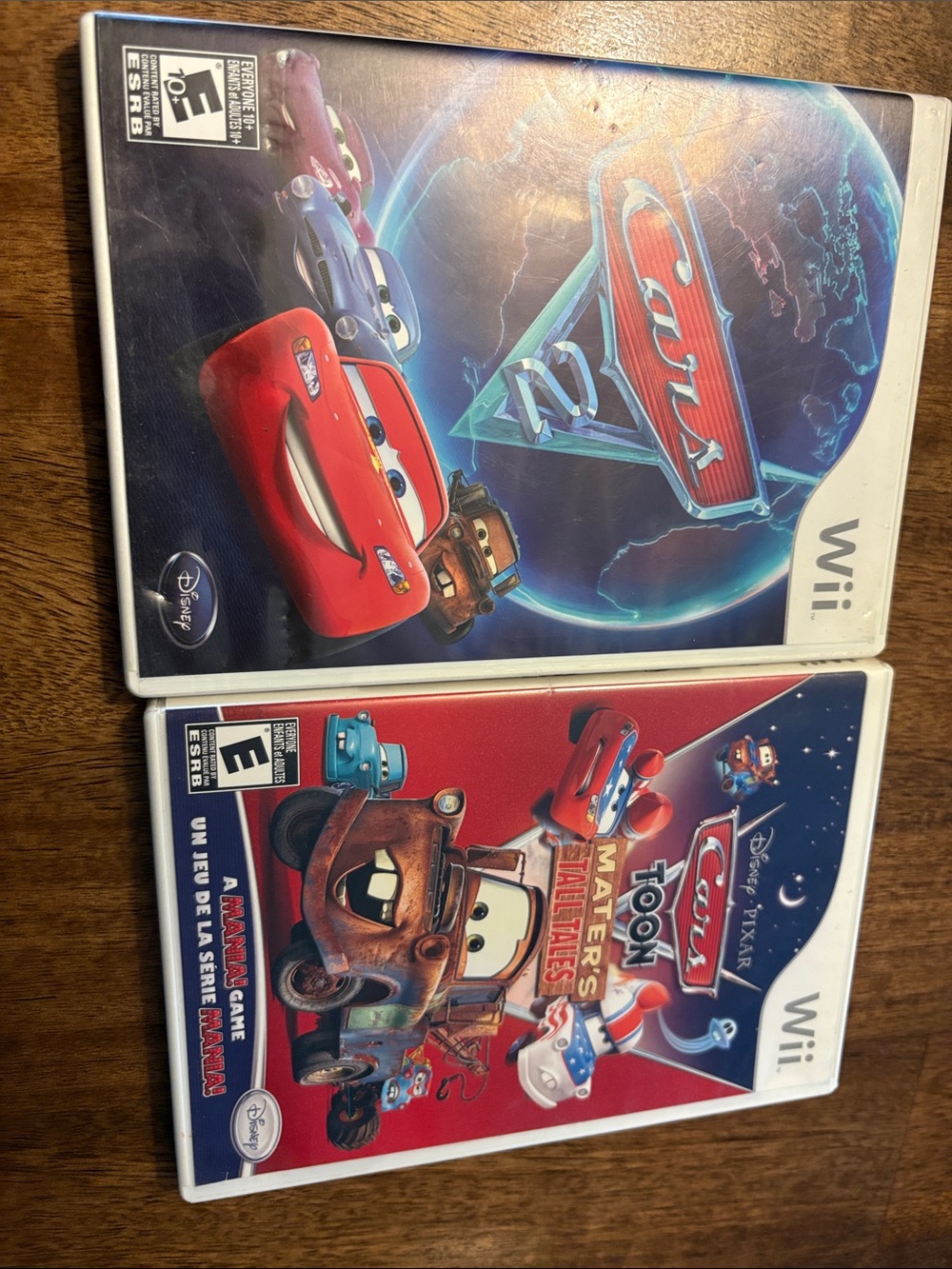Nintendo Wii Cars Game Duo - Red, Blue & Brown